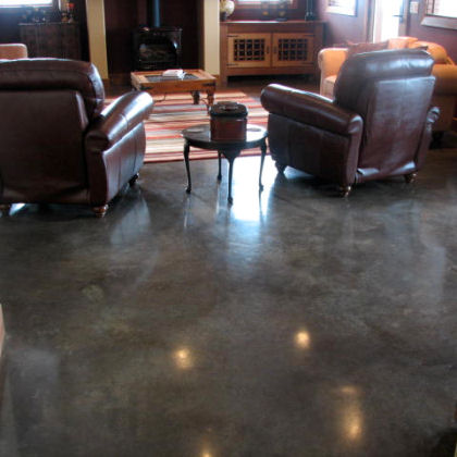 Decorative Concrete Floor — Baldelli Residence Kamloops