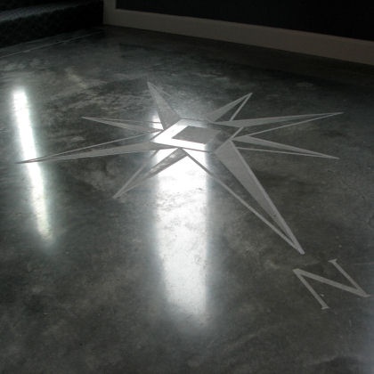 Decorative Concrete Floor — Cariboo Helicopters