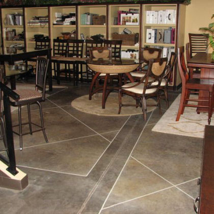 Decorative Concrete Floor — Designers Gallery Vernon